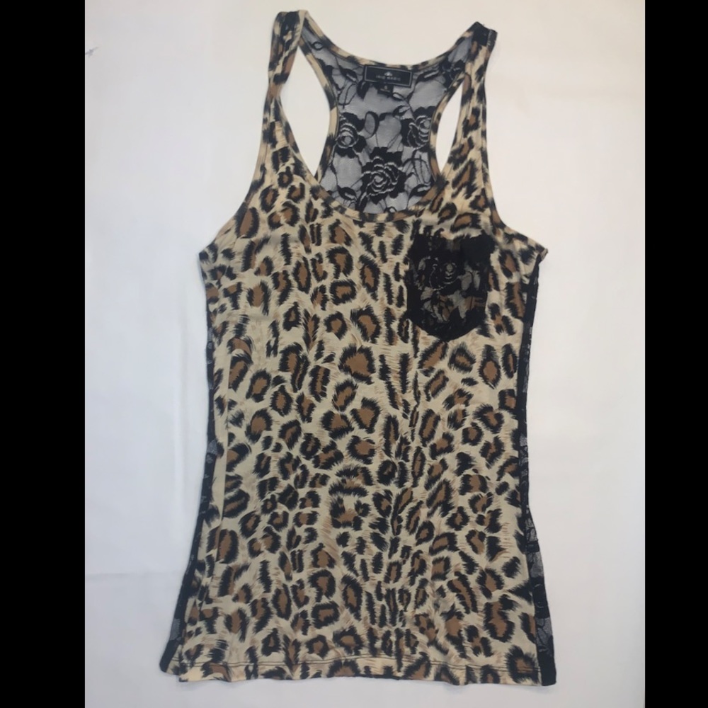Cheetah print tank top